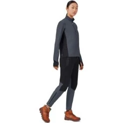 On Running On Waterproof Pants Women - Black & Dark -On Running Store on waterproof pants women black dark 3 949192