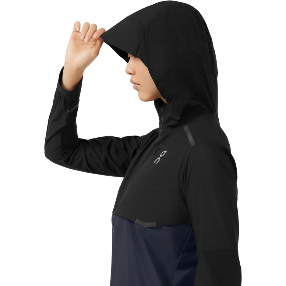 On Running On Weather Jacket Women - Black & Navy 8 On Running On Weather Jacket Women - Black & Navy - Image 6