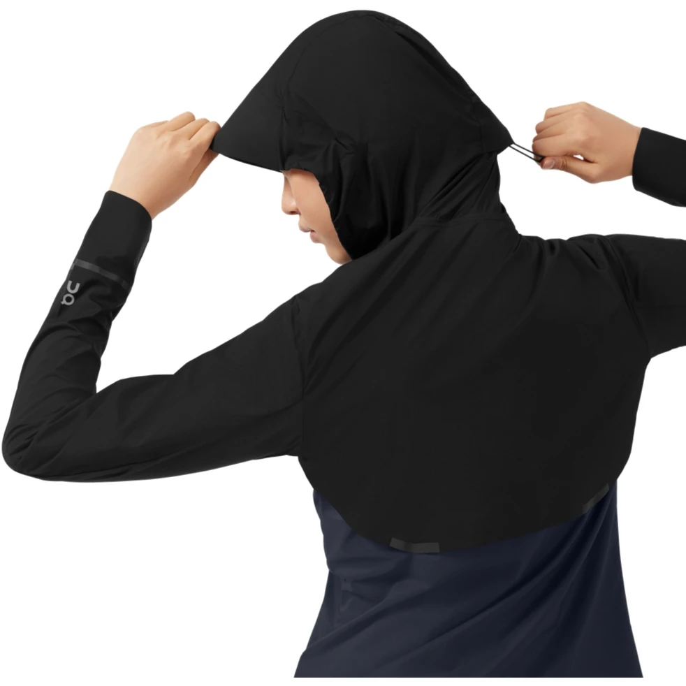 On Running On Weather Jacket Women - Black & Navy 9 On Running On Weather Jacket Women - Black & Navy - Image 7